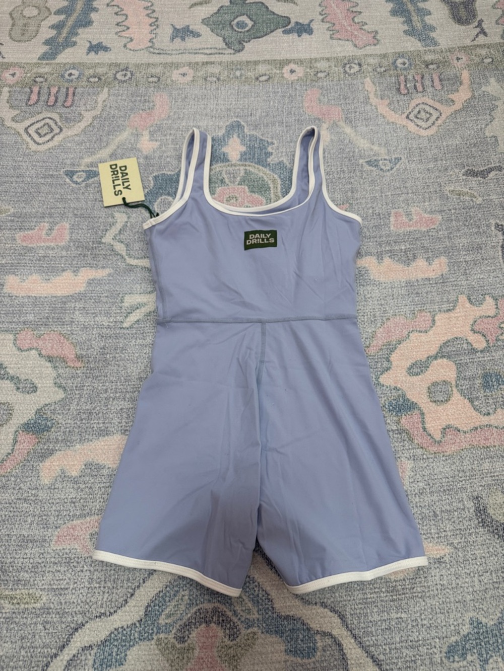 Daily Drills Playsuit Mist + White